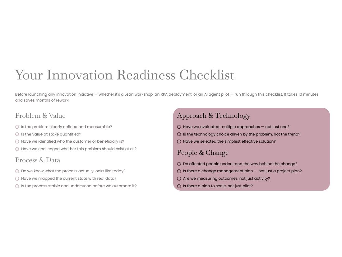 Innovation — From Problem to Possibility page 48 of 50
