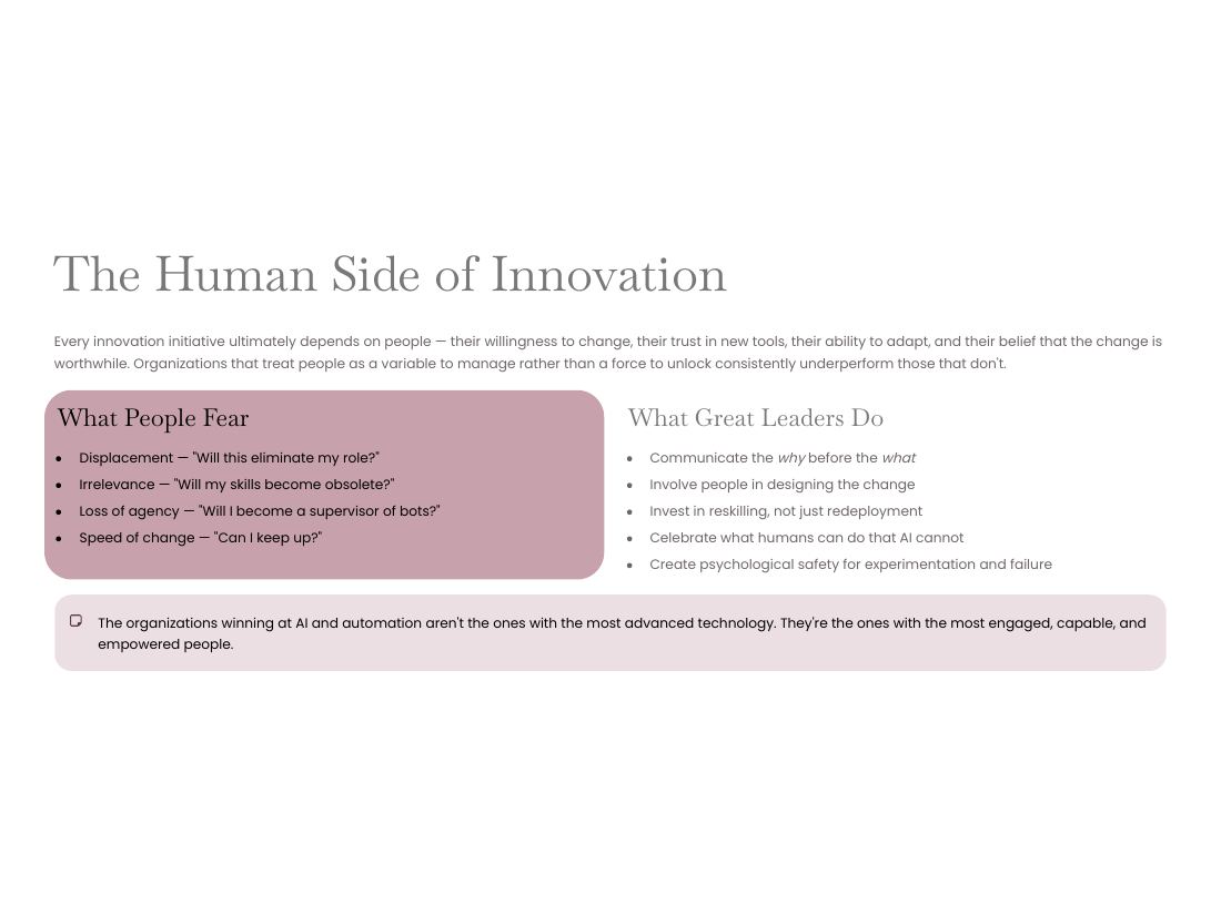 Innovation — From Problem to Possibility page 44 of 50